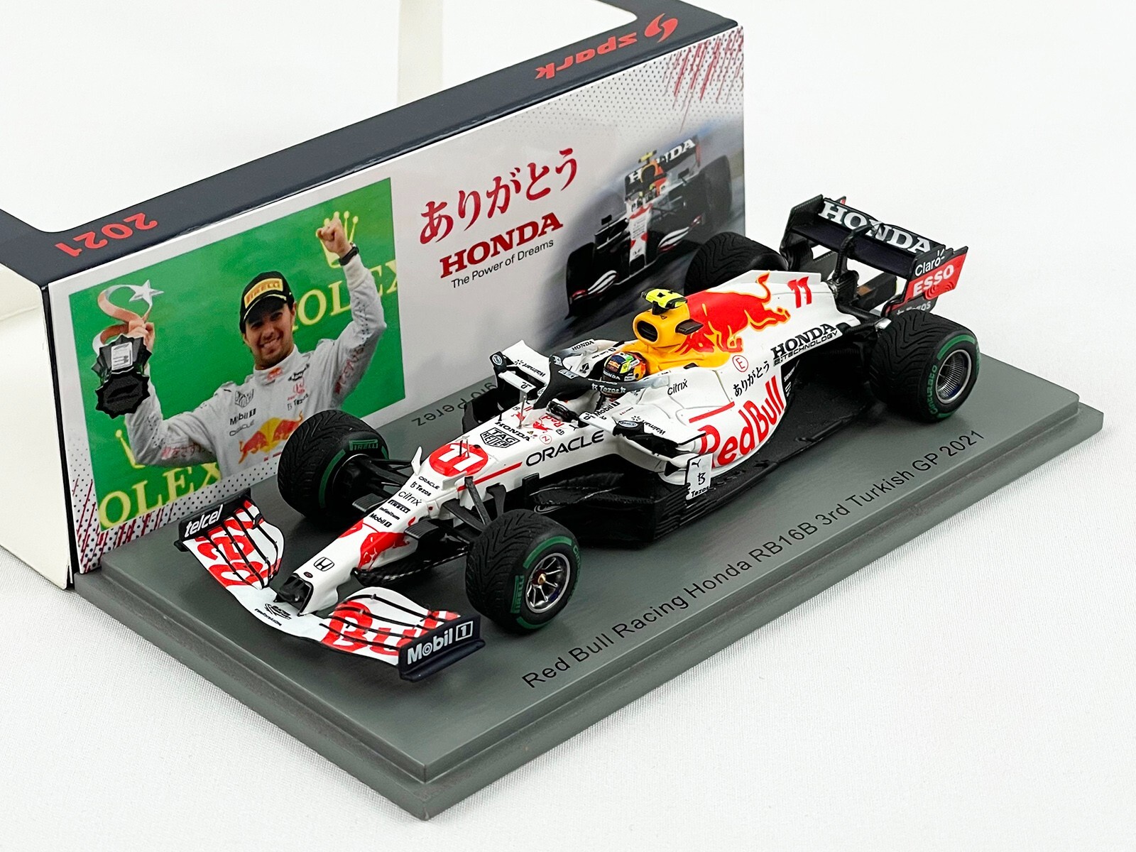 Red Bull F1 RB16B #11 Sergio Perez Turkish GP 3rd 2021 Spark Red Bull F1 RB16B #11 Sergio Perez Turkish GP 3rd 2021 Spark