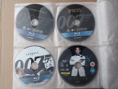 21 Blu ray James Bond Lot Moore Connery Craig 007