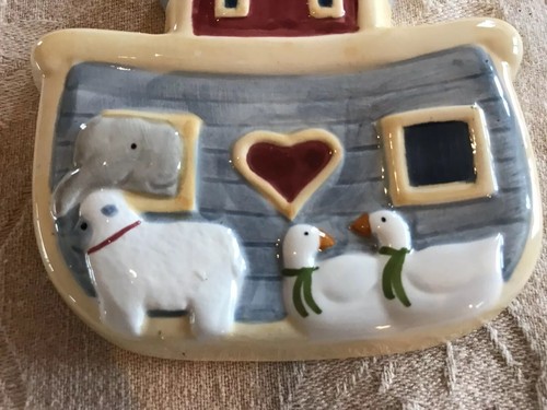 Vintage Susan Winget Noah’s ark Spoon Rest
