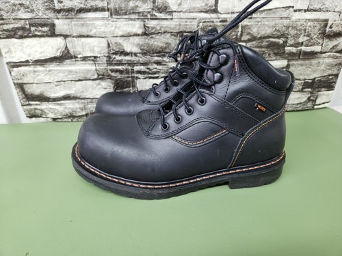 Red Wing Worx 5607 Size 9WW Black Work Boots EUC | eBay