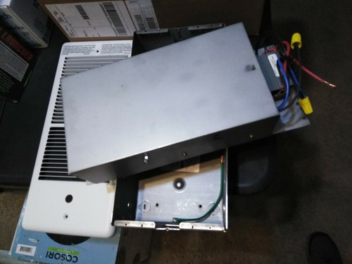 TPI E4315TRP Series 4300 Low Profile Fan Forced Wall Heater with Wall Box, Pole