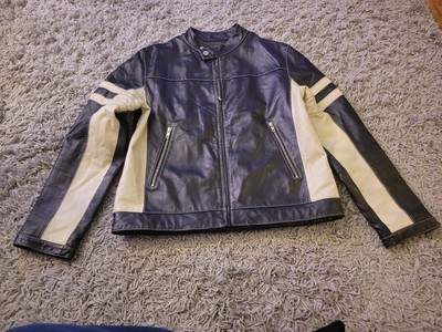 WILSON M JULIAN MOTORCYCLE BIKER CAFE RACER LEATHER JACKET MENs Medium