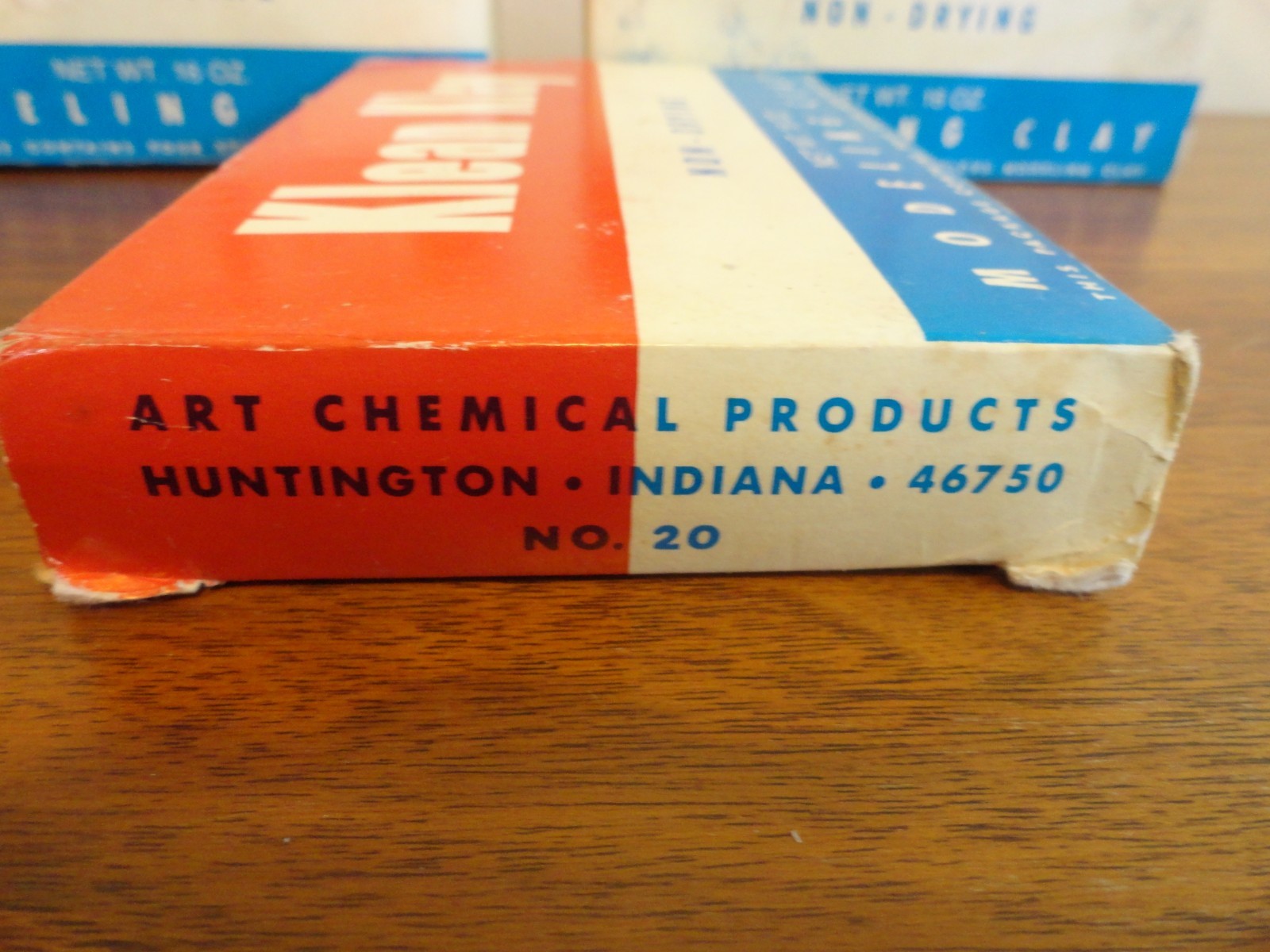 KLEAN KLAY Modeling Clay Gray #20 Non-Drying Three 16 oz Boxes + 2 Sticks NOS