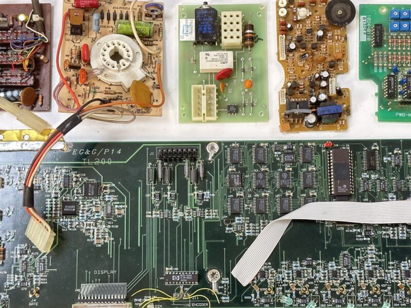 lot of 6 Circuit Boards CRTube Socket Analog Digital 50 Years PCB History
