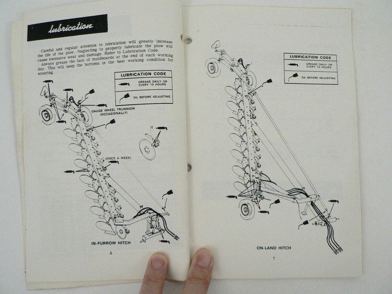 Vintage J.I. Case Model 7000 Plow Operators Owners Manual Setting Up