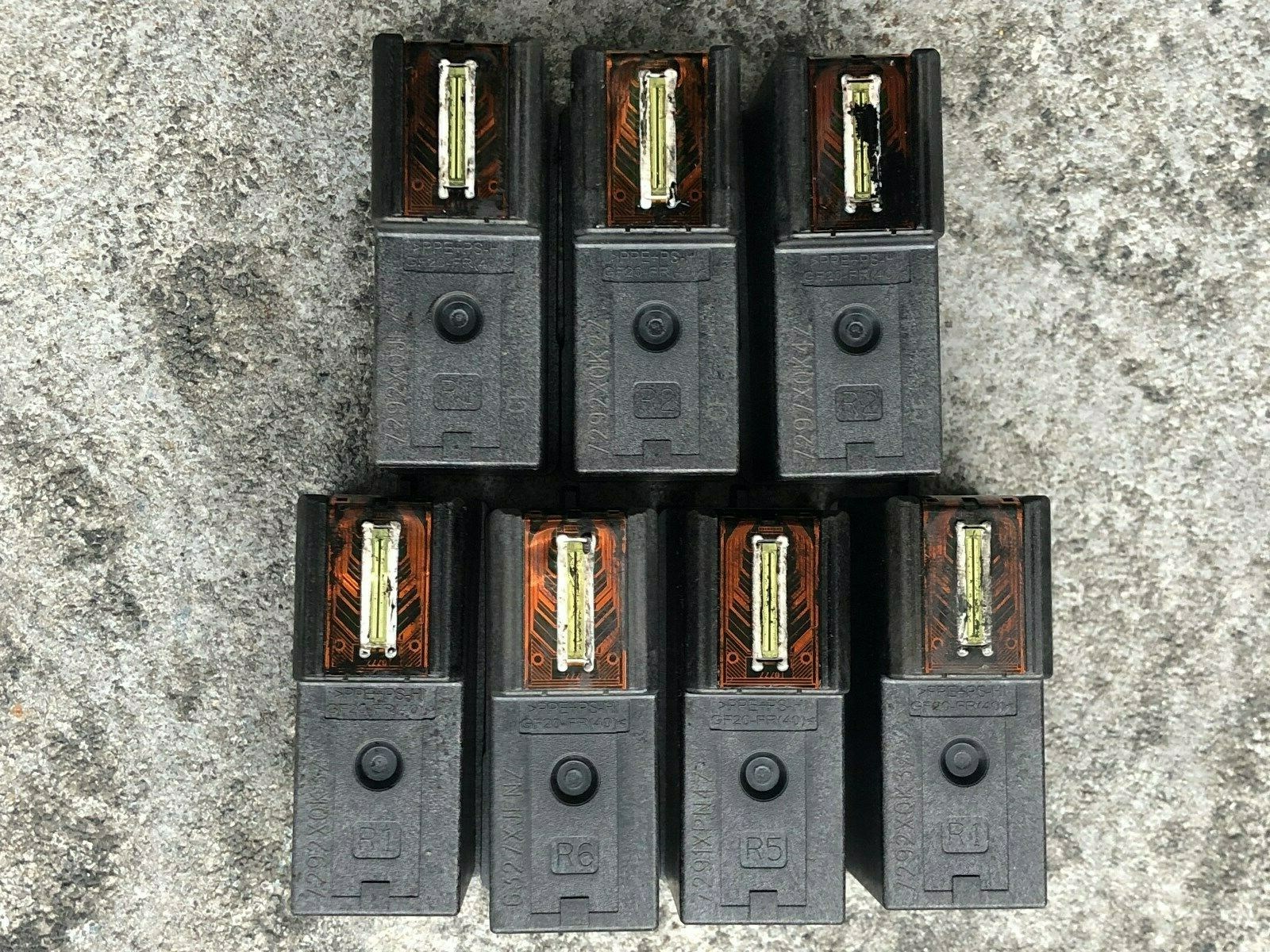 7 Kodak Verite XXL Black Empty Printer Ink Cartridges FOR RE-FILLING