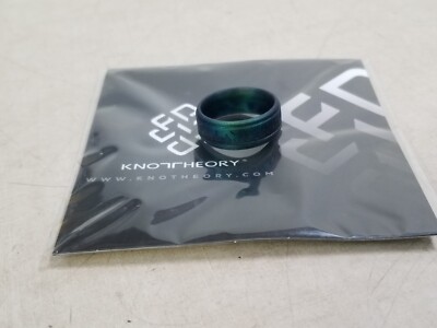 Knot Theory Engraved Silicone Ring - Enchanted Forest Green - Size 10