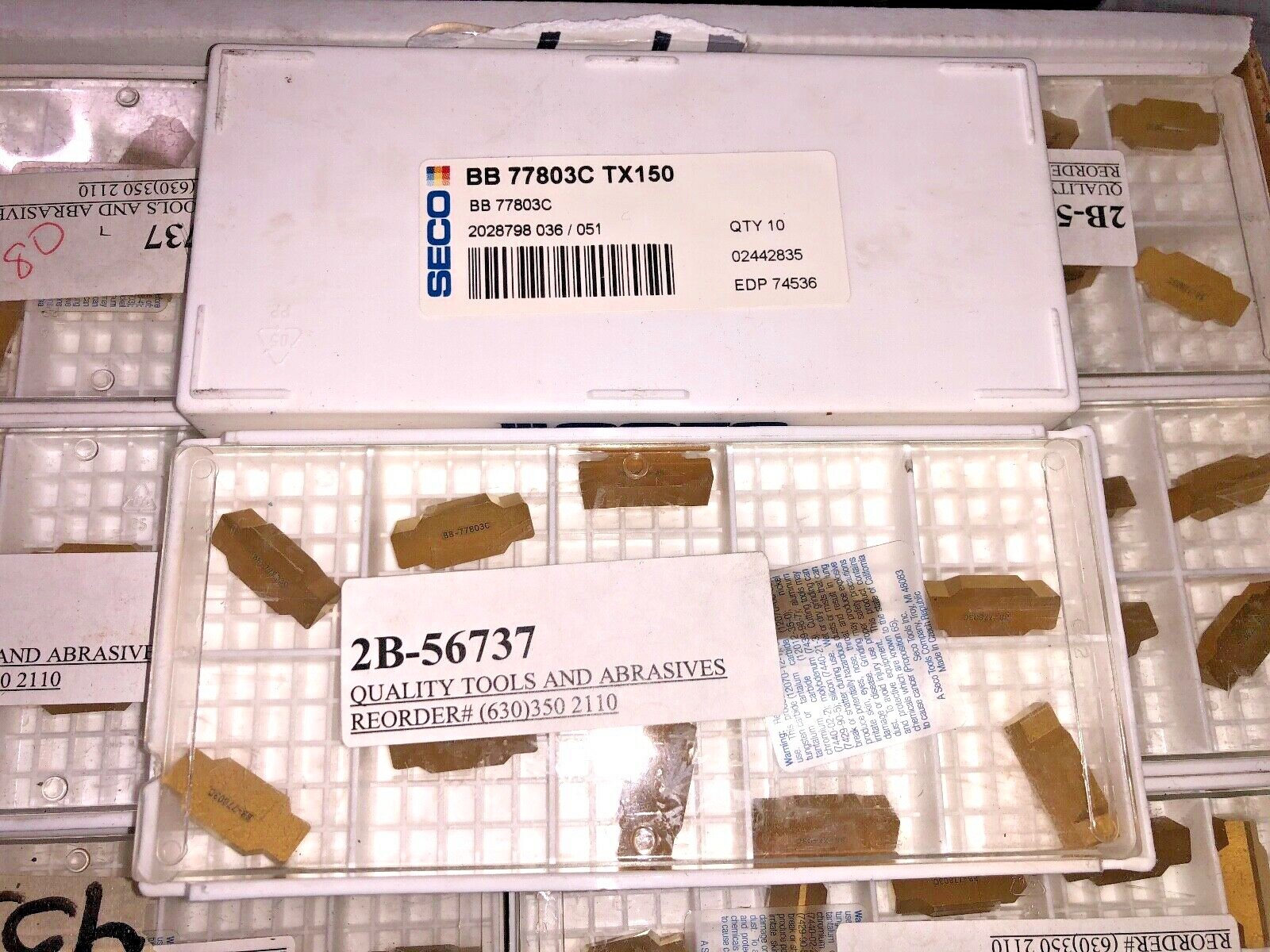 SECO CARBIDE INSERTS QUANTITY 10 BB 77803C TX150