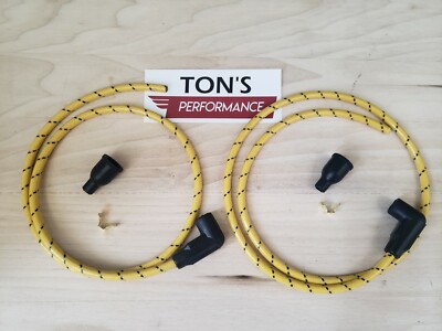 KOHLER -ONAN spark plug wire set / generator engine / Made in USA Yellow Black