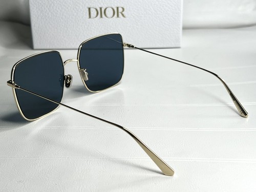 Pre-owned Dior Brand  Sunglasses Stellaire Su Metal Gold/blue Lenses 59-145 Italy
