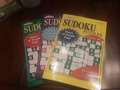 3 Assorted Sudoku Puzzle Books By Kappa Books Brand New Free Shippong - 