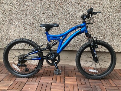 Muddy Fox Radar 20” Kids Mountain Bike, Blue-Dual Suspension