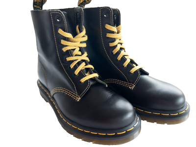 Dr martens black sales and yellow laces