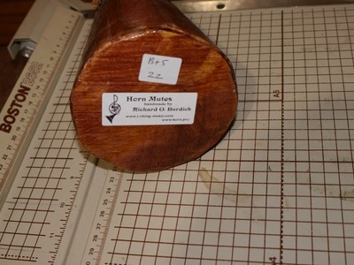 Handmade FRENCH HORN STRAIGHT  MUTE No. Bt5-22 Wood - plywood . . . . no string