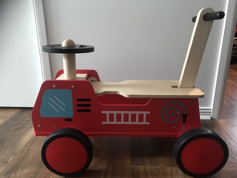 kmart wooden fire truck