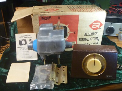 NOS ALLIANCE U-100 TENNA-ROTOR Antenna Rotator & 100 Feet of 4 Conductor Cable