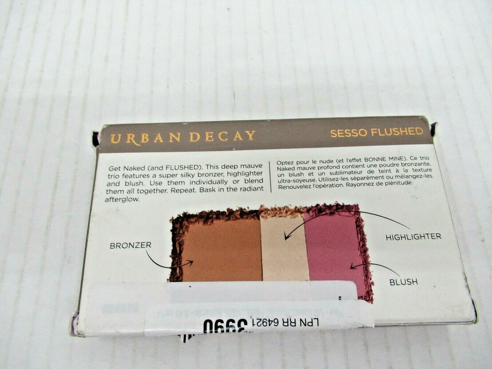 Urban Decay Naked Flushed Palette - Sesso - New Boxed Authentic Full Size