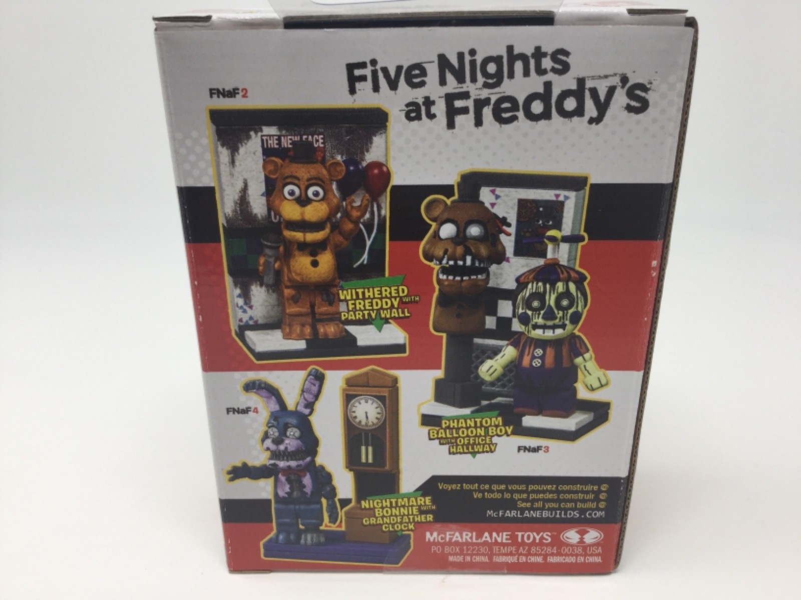 FNAF Five Nights at Freddys 12811 Withered Freddy Wal Construction Set McFarlane