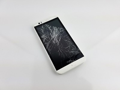 HTC Desire 510 - 8GB - White (Boost Mobile) Clean ESN *Cracked *Please READ