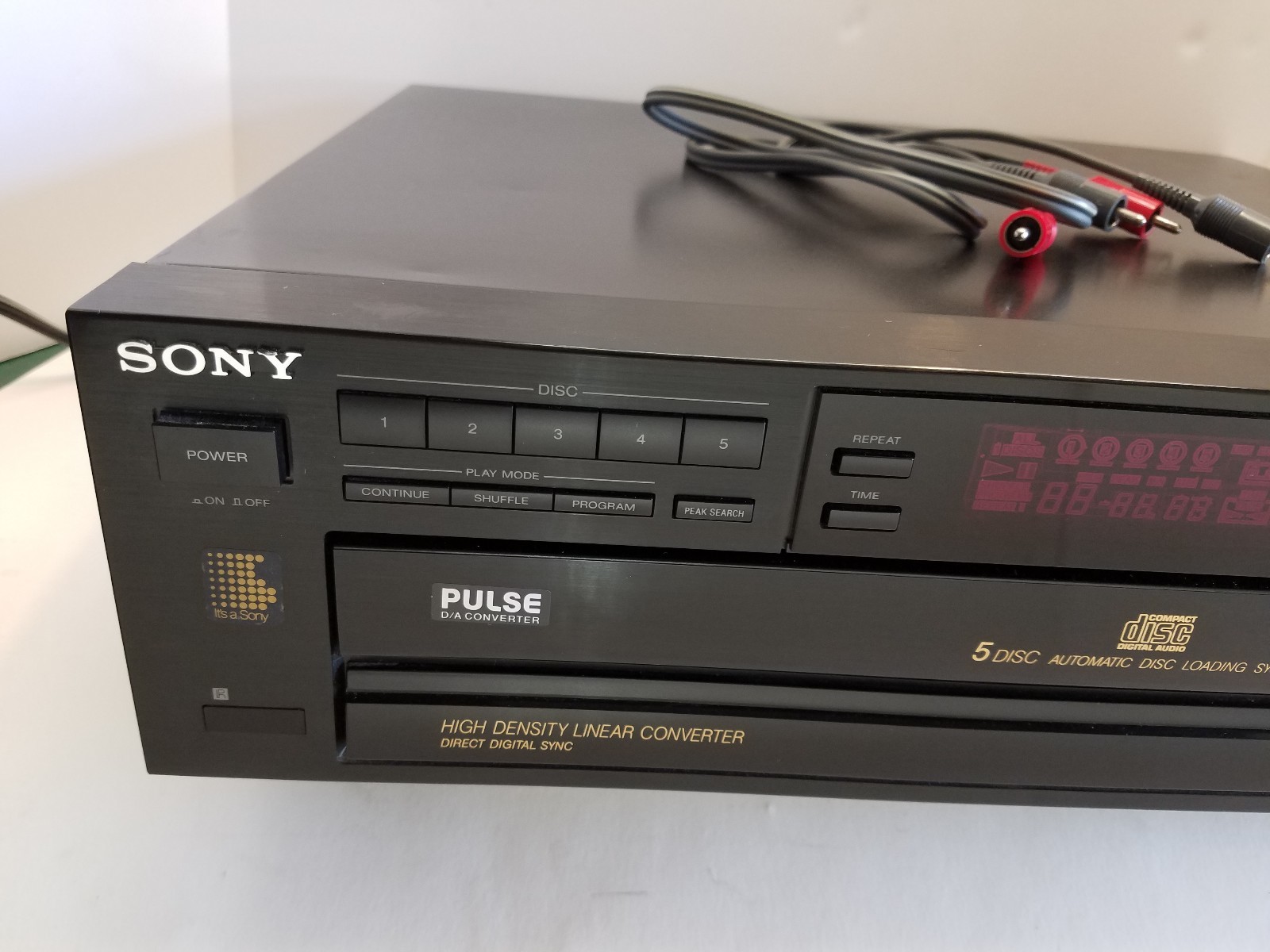 Sony CDP C315 PULSE D/A High Density Linear Digital Sync 5 CD Changer