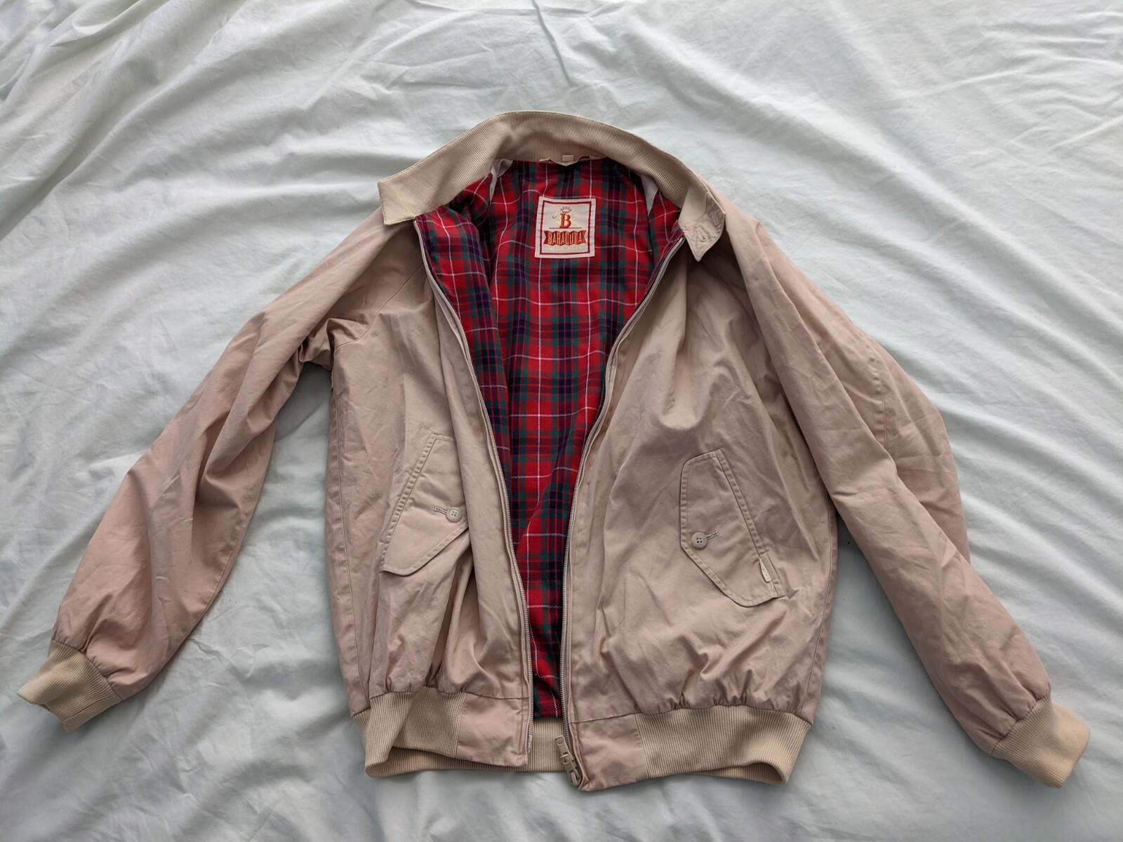 Baracuta G9 Made in England Harrington Jacket Beige Men's Size 38 (M)のeBay公認海外通販|セカイモン Baracuta G9 Made in England Harrington Jacket Beige Men's Size 38 (M)のeBay公認海外通販|セカイモン