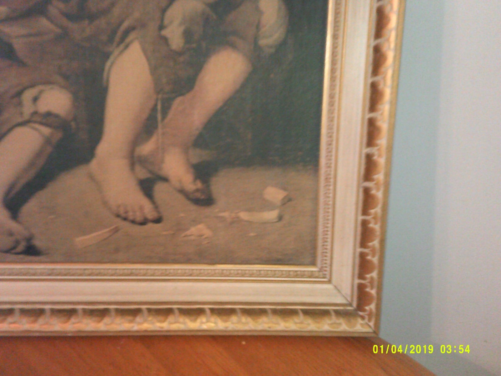 LARGE CANVAS WALL HANGING PICTURE BOY EATING GRAPES BOY EATING CANTALOUPE