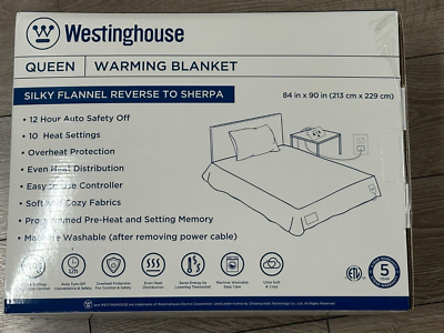 Westinghouse Warming Blanket Electric Blanket Queen Size Beige