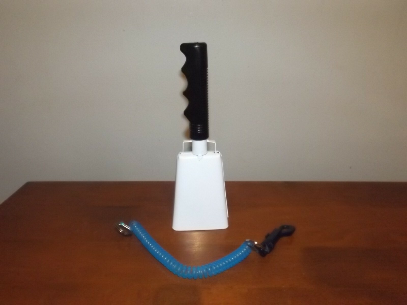 Cow Bell 9” White Cowbell & Lanyard