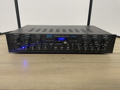 Pyle Bluetooth 6Ch 600W Home Audio Amplifier Receiver PTA66BT - Working