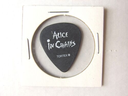 Alice in Chains Authentic Mike Inez Tortex Tour Issue Guitar Pick White on Black