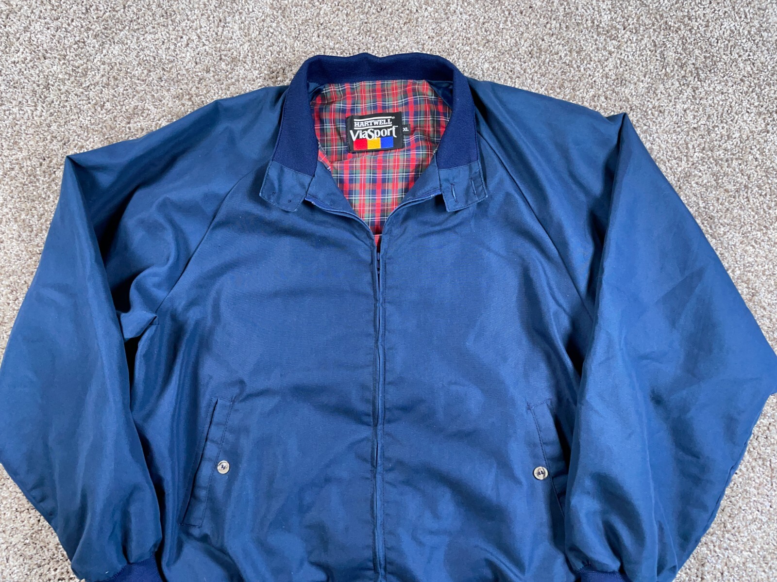 VTG 90s Hartwell Zip Up Jacket Adult XL Dark Blue Talon VTG 90s Hartwell Zip Up Jacket Adult XL Dark Blue Talon