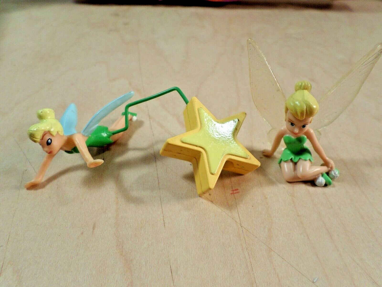 Disney Tinkerbell Toy Lot~Figurines~Coloring Set~Music Box~Plush Doll~Backdrop
