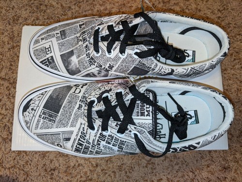 Pre-owned Vans X Harry Potter Comfycush Era Daily Prophet Black/white Hp Unisex