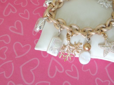 Brighton Bracelet Coral Fantasy Shell Ocean Charm Retired New