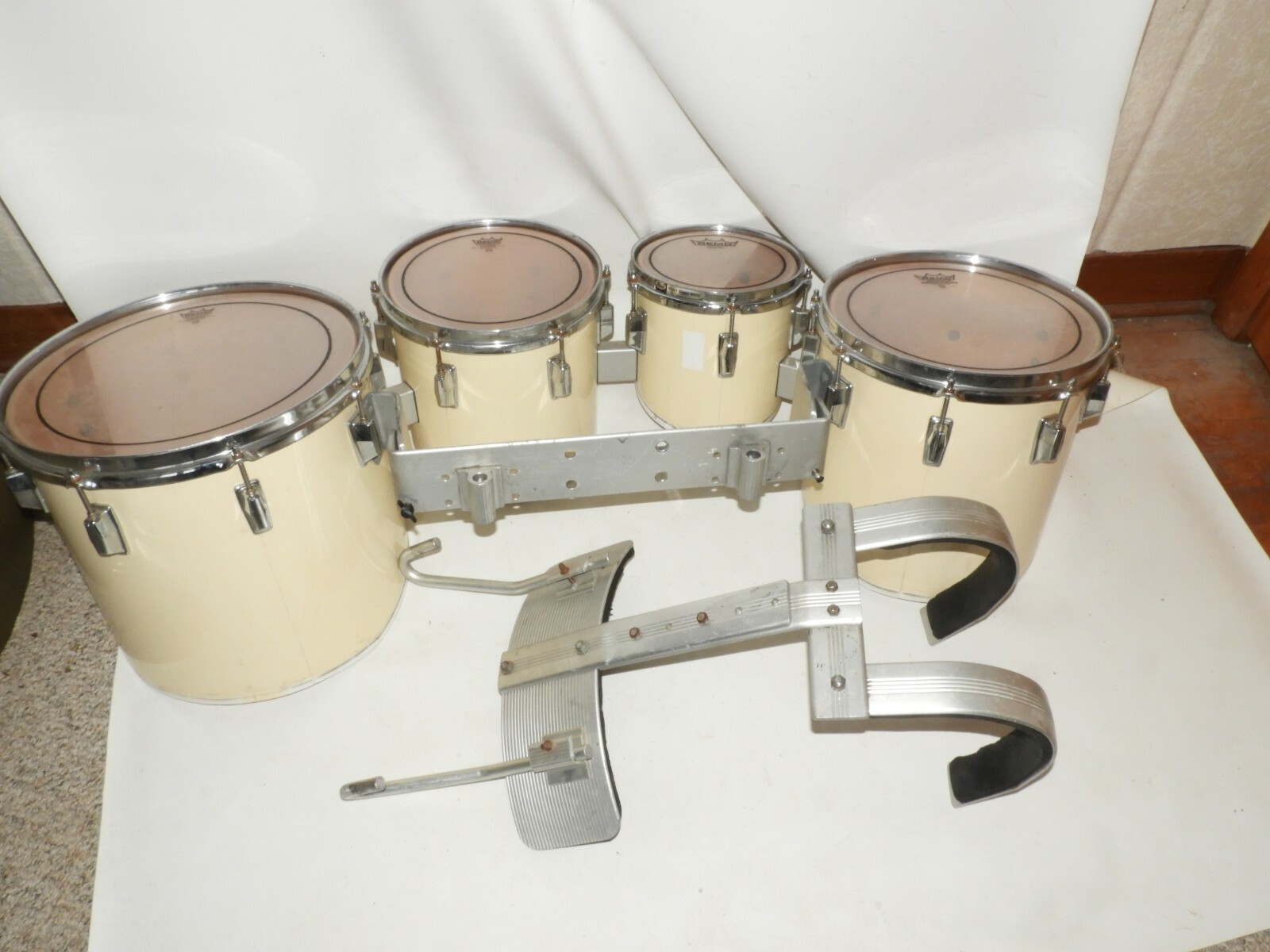 Pearl Marching Band Tenors Quads 8 10 12 14 Carrier Tom Drums