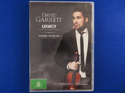 David Garrett Legacy Live In Baden-Baden - DVD - Region 0 - Fast Postage !!