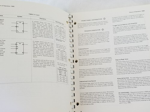 vintage TEKTRONIX instruction manual type 7B85 delaying time base with options