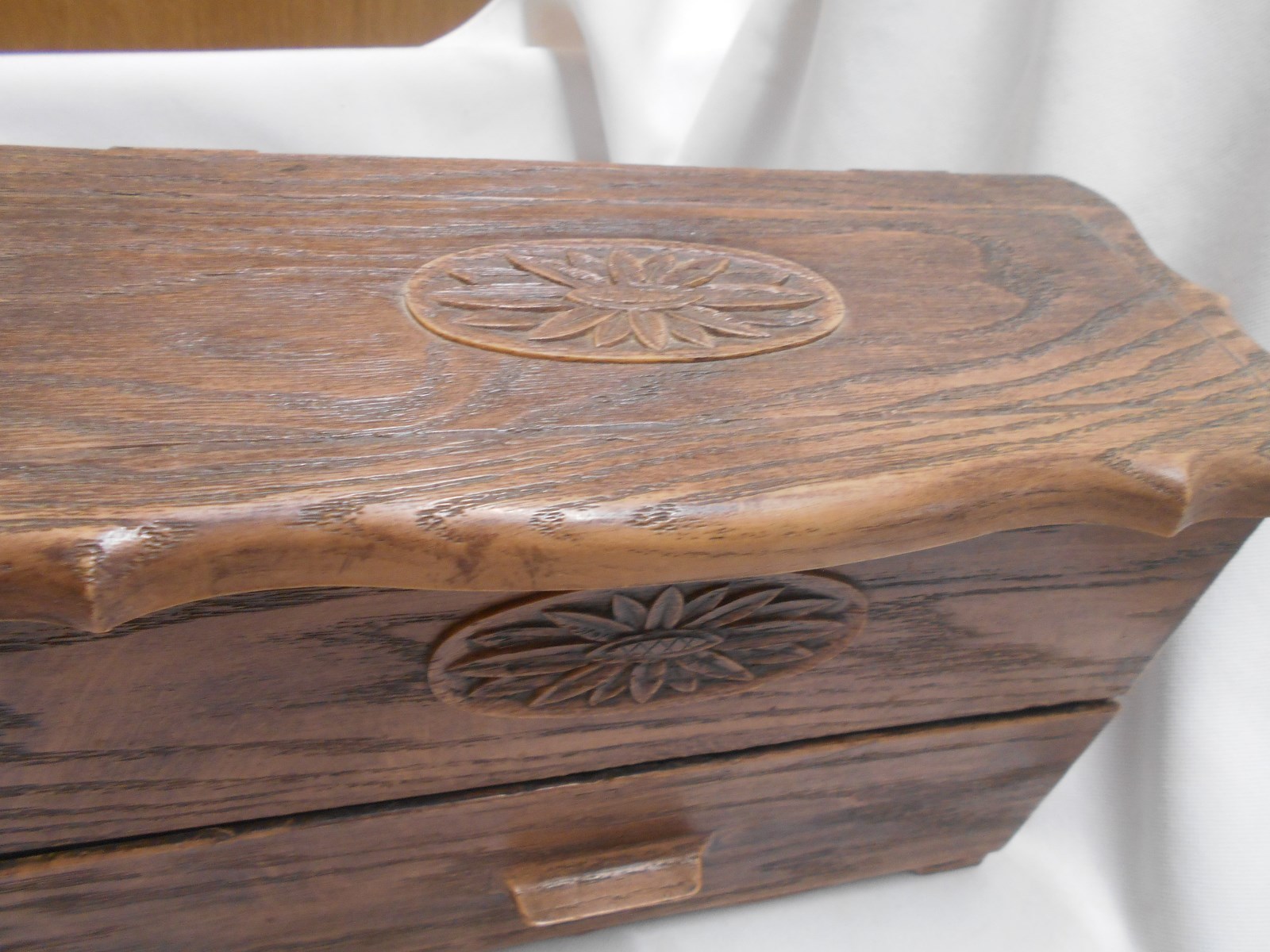 vintage Lerner hard plastic kitchen recipe file box double with drawer