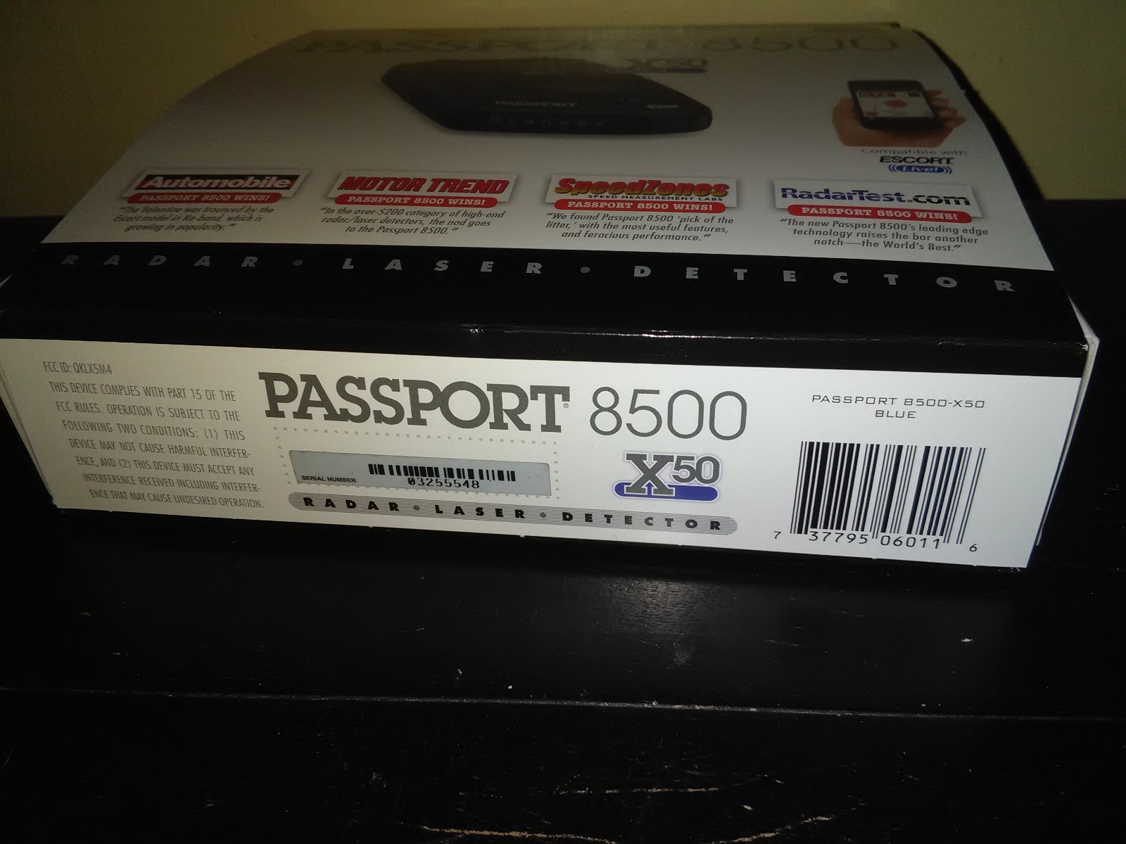 Brand New:  Escort Passport 8500 X 50  Radar & Laser Detector, Red Display