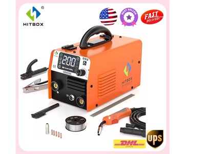 3IN1 110V MIG Welder HITBOX ARC LIFT TIG MIG Gasless Welding Machine Portable US