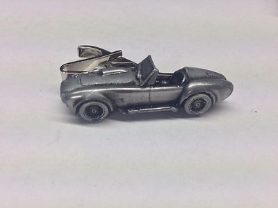 Shelby Cobra ref239 Pewter Effect car emblem on a Tie Clip 4cm