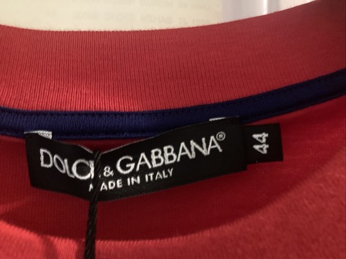 Pre-owned Dolce & Gabbana Unxd Tshirt Size 44 Small 100% Authentic Limited Edition In Red