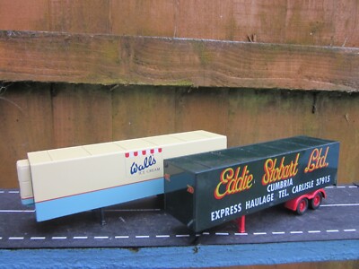 Corgi  2 x Classic Tandem Box + Fridge trailer HH, Corgi., Code 3