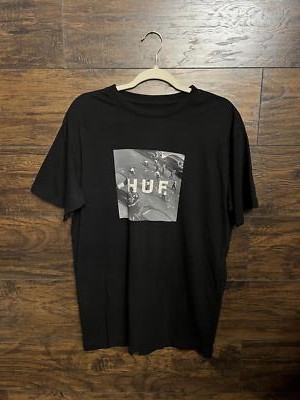 HUF NYC Squard Shirt 1950s Chalk x Cars T-shirt - Large