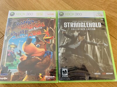 xbox 360 stranglehold banjo kazooie sealed