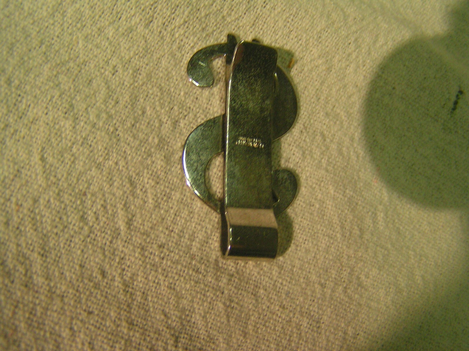 monogramned maywood terling dollar sign money clip