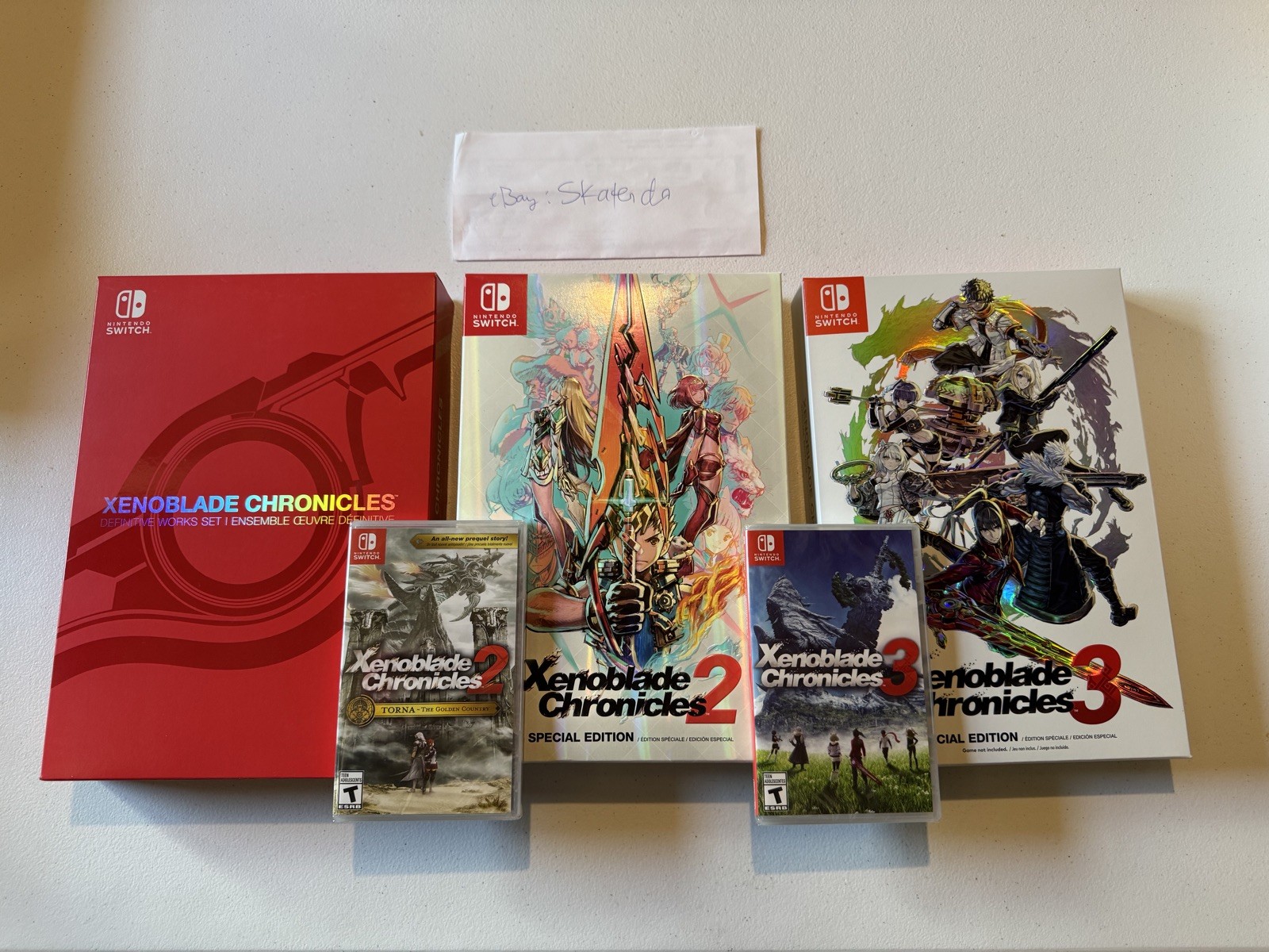 Nintendo Switch Xenoblade 2 & 3 Collector's Edition Switch Xenoblade Chronicles Series 1+ 2+ 3 Collector's