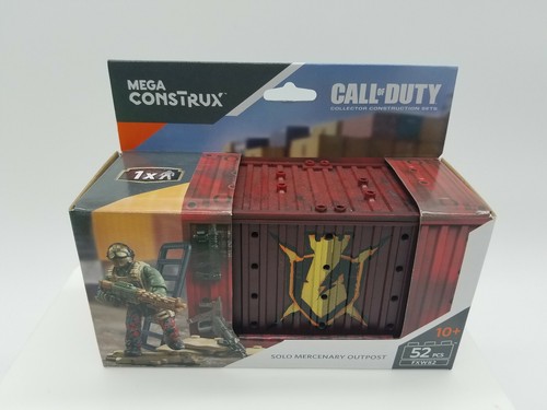 Mega Construx Call Of Duty Solo Mercenary Outpost 52pcs Army Weapoms Storage COD