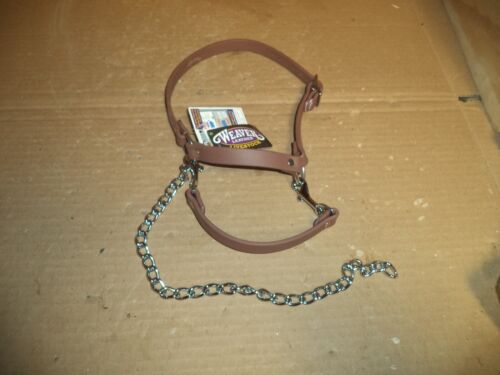  Total Control Goat Halter, Brown     By Weaver Leather   with chain