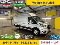 2024 24 Reg Ford Transit 350 Limited Hybrid 2.0 TDCI L4H3 Jumbo Keyless + VAT
